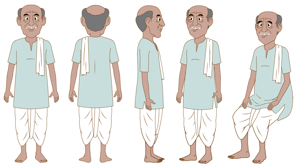 Premium Fully Rigged 2D Cartoon Character (Adobe Animate FLA) | Eye Blink, Lip Sync Ready
