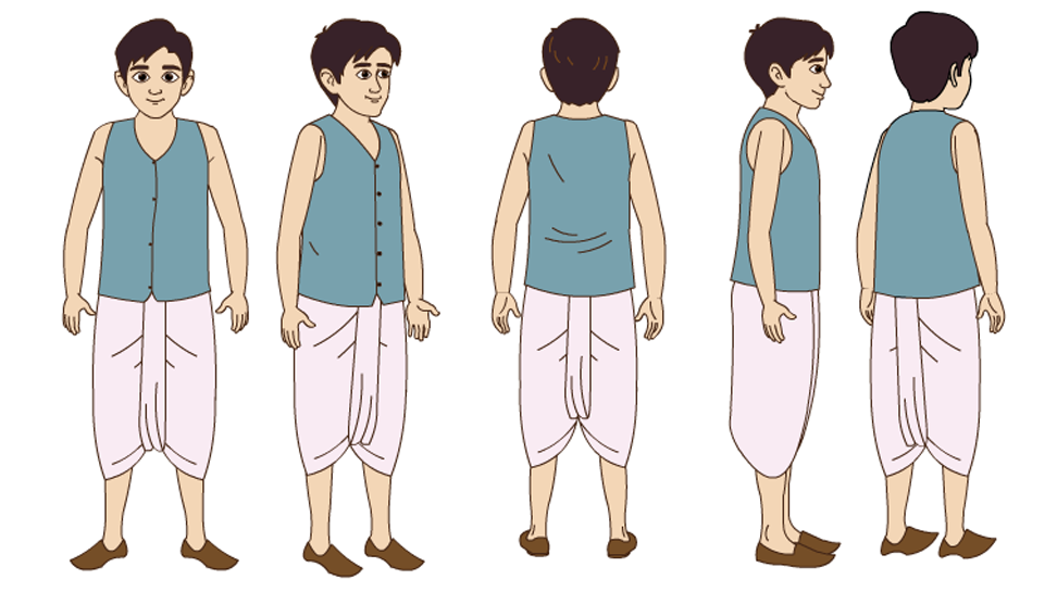 Premium Fully Rigged 2D Cartoon Character (Adobe Animate FLA) | Eye Blink, Lip Sync Ready