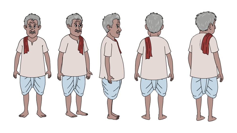 Premium Fully Rigged 2D Cartoon Character (Adobe Animate FLA) | Eye Blink, Lip Sync Ready