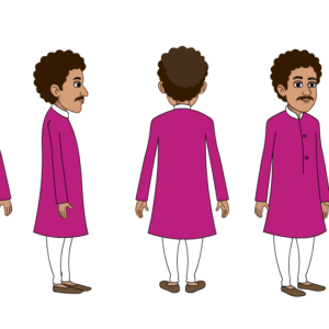 Premium Fully Rigged 2D Cartoon Character (Adobe Animate FLA) | Eye Blink, Lip Sync Ready