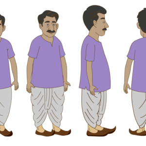 Premium Fully Rigged 2D Cartoon Character (Adobe Animate FLA) | Eye Blink, Lip Sync Ready