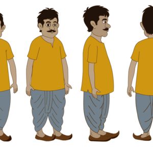 Premium Fully Rigged 2D Cartoon Character (Adobe Animate FLA) | Eye Blink, Lip Sync Ready