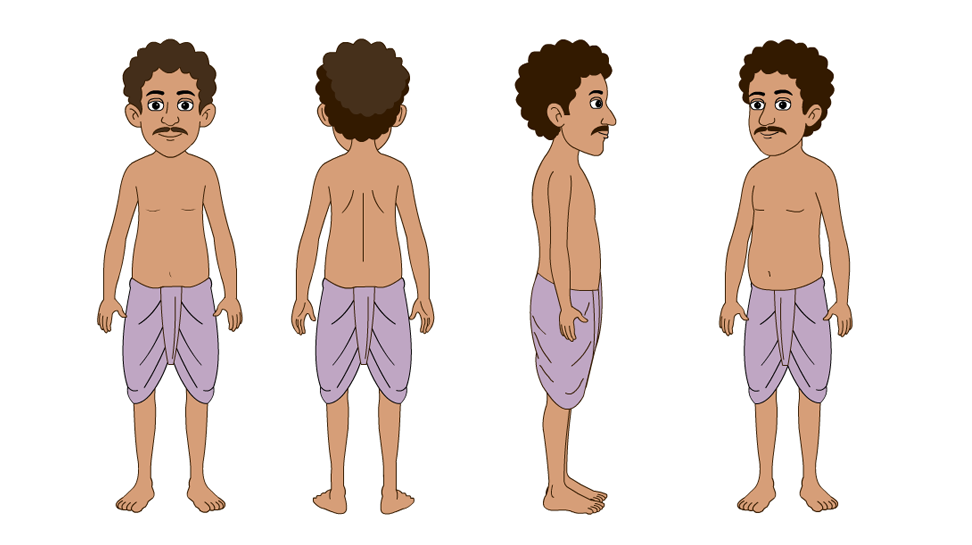 Premium Fully Rigged 2D Cartoon Character (Adobe Animate FLA) | Eye Blink, Lip Sync Ready